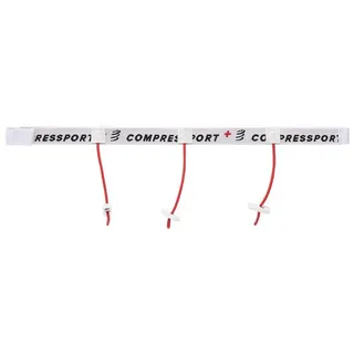 Compressport Gürtelriemen Sportgürtel Race Belt CU00013B White 001 weiß