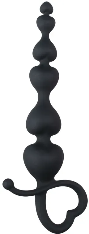 EasyToys »Herz« Analkette Schwarz