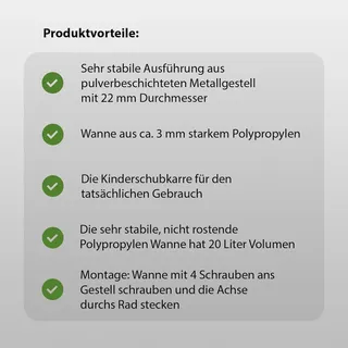 Baumarktplus Kinderschubkarre Lokomotive Schiebkarre Metallschubkarre Gartenkarre