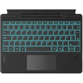 Inateck KB05114 QWERTZ, Bluetooth Schwarz,