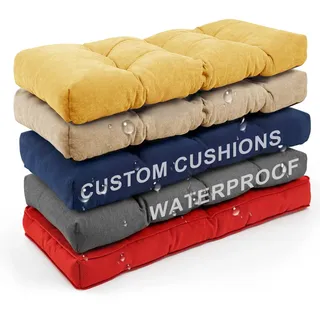 RZYW MaßGeschneiderte Bankauflage Outdoor Sitzkissen Bank, Gartenbank Auflage Wetterfest Paletten Bankkissen Stuhlkissen, Sitzauflage Bank Sitzpolster Outdoor Polsterauflage Hollywoodschaukel Auflage