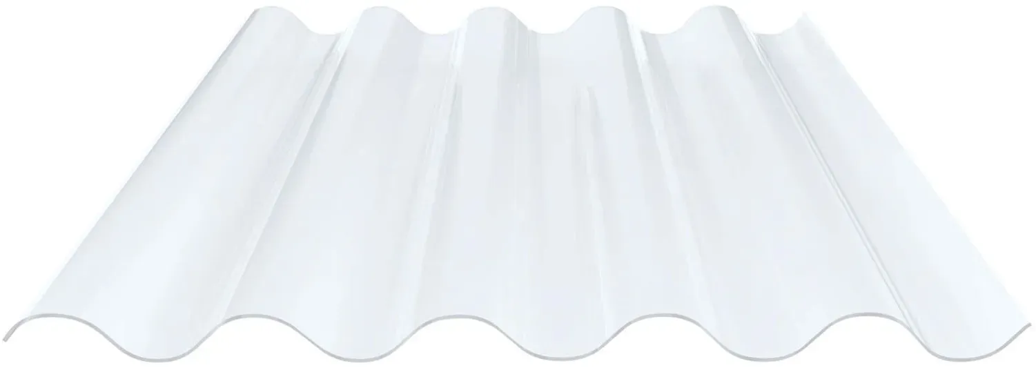 PVC Wellplatte | 177/51 | Profil 5 | 1,2 mm | Klarbläulich | 2,00 m