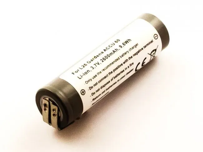 Akku für GARDENA Strauchschere ContourCut 8829, Akku-Typ 08800-000.640.00, 3,7 V, 2600 mAh