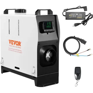 Vevor 5–8 kW Dieselheizung, Diesel-Luftheizung All-in-One mit Fernbedienung & LCD-Bildschirm, Schnelles Aufheizen, Geringe Geräuschentwicklung, Tragbare Dieselheizung für Lkw, Transporter, Wohnmobil