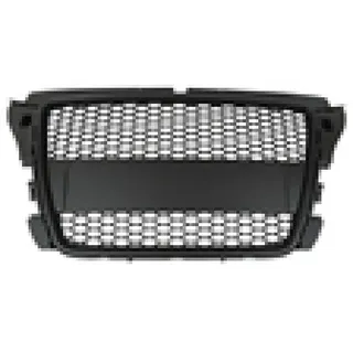 Passend für Audi A3 8P Grill ohne PDC 08-13 Schwarz Matt