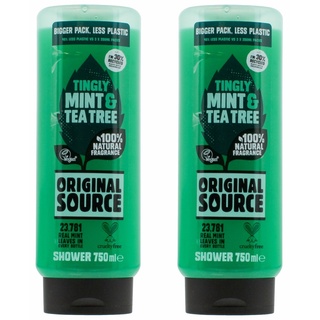 Original Source Duschgel XXL Mint & Tea Tree, 2 x 750ml