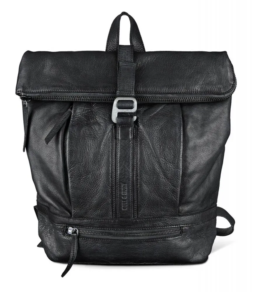 Bull Hunt Rolltop Backpack-Black Rucksack