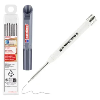 edding Baumarker Graphit 4-8880-8881 Tieflochmarker Grau, Weiß 1 Set
