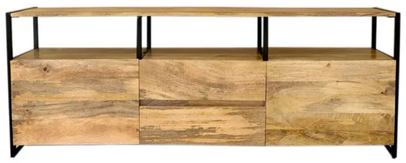 Fernsehtisch Gita 160x60x45 aus Mango-Massivholz