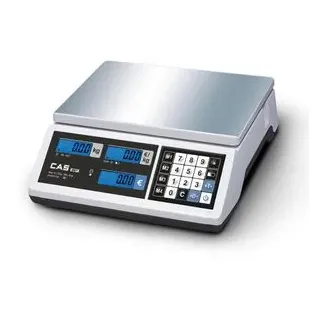CAS Software CAS Waage ERJ, preisrechnend, Ladenwaage, GEEICHT, Wägebereich max 15 kg, Ablesbarkeit 2g