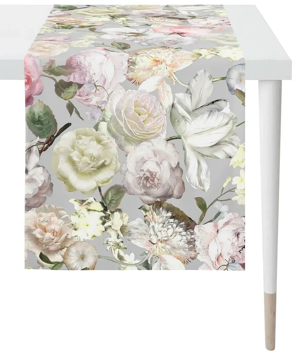 Apelt Tischdecke Sina Tischläufer 45x135 cm | grau - grau