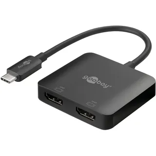 goobay 60173 USB C auf 2x HDMITM / @ HDMITM-Buchse (Typ A)