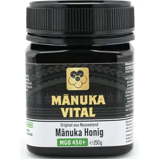 Manuka Vital MGO 450+ 250g | Das Manuka Honig ORIGINAL aus NEUSEELAND | 100% natürlich | Im Labor ANALYSIERTE Qualität | Pur & Roh