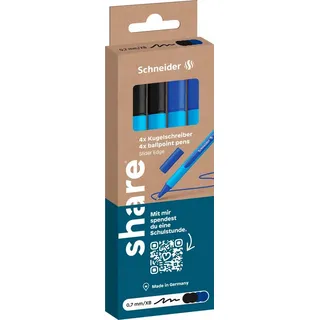 Schneider Kugelschreiber Blau/Schwarz 0,7 mm 1 St.