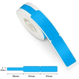 Niimbot Niimbot, Thermoetiketten für Kabel, 12,5x74+35, 65 Stück, blau