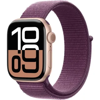 GPS + Cellular 42 mm Aluminiumgehäuse roségold Sport Loop pflaume
