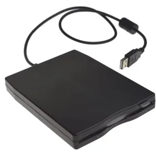 Externes usb 2.0FDD-Diskettenlaufwerk, kompatibel mit Windows 98SE/ME/2000/XP/WIN7/VISTA/Mac/OS8.6 (Schwarz) - Sollbry