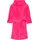 Fleece-Bademantel uni in Pink Gr 146/152