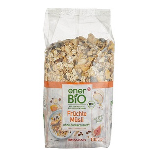 ROSSMANN enerBiO Bio Früchte Müsli 1,0 kg