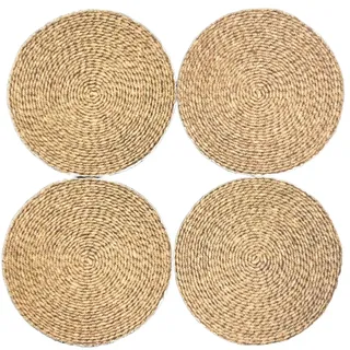 Melody Jane Puppenhaus Jute Tischmatten Runde Tischsets Natur 1:12 Esszimmer Zubehör