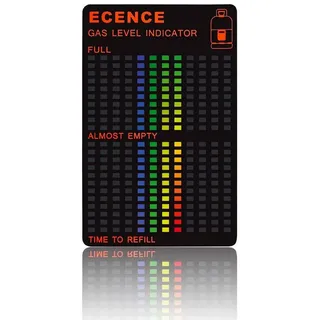 ECENCE 1x GLI Magnetische Füllstandsanzeige Gasstand Gas-Anzeiger für Propan-Gas oder Butan Gasflaschen Gaskocher