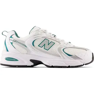 White/Silver Metalic/Vintage Teal 36
