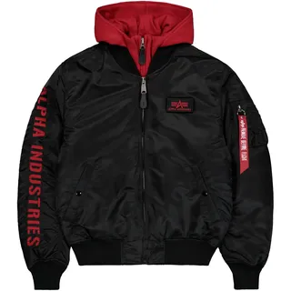 Alpha Industries MA-1 D-Tec SE Jacke Black/Red XL 