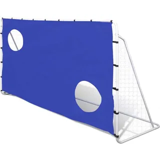 vidaXL Fußballtor mit Torwand 240x92x150 cm Stahl Hochwertig