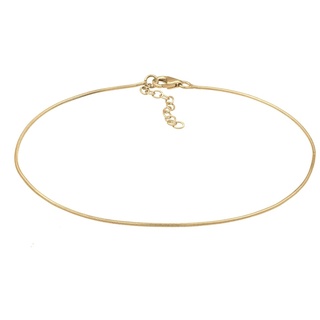 Elli Schlangenkette Strand Zeitlos Basic 925 Silber goldfarben Damen