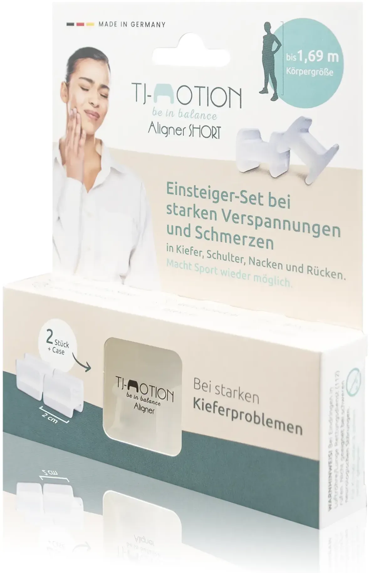 TJ-Motion be in balance Aligner SHORT – Einsteiger-Set bei starken Verspannungen im Kieferbereich - bis 1,69m Körpergröße (1 St.)