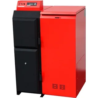ThermoFlux Pelletkessel | Pelling 35 ECO | 35kW | 151kg Behälter rechts