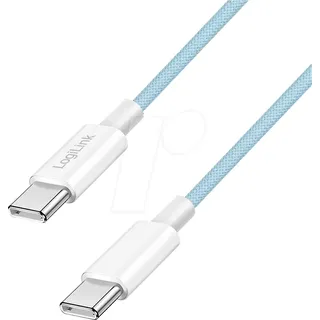 Logilink USB 2.0 USB-C® Stecker 1.5m Blau CU0351