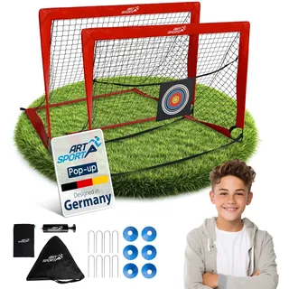 ArtSport Pop-up Fußballtor Goal Master - Rot