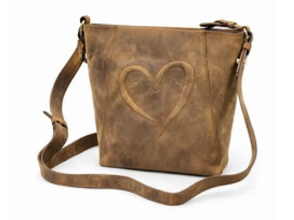 Bull Hunt Cassie-Heart Brown Handtasche