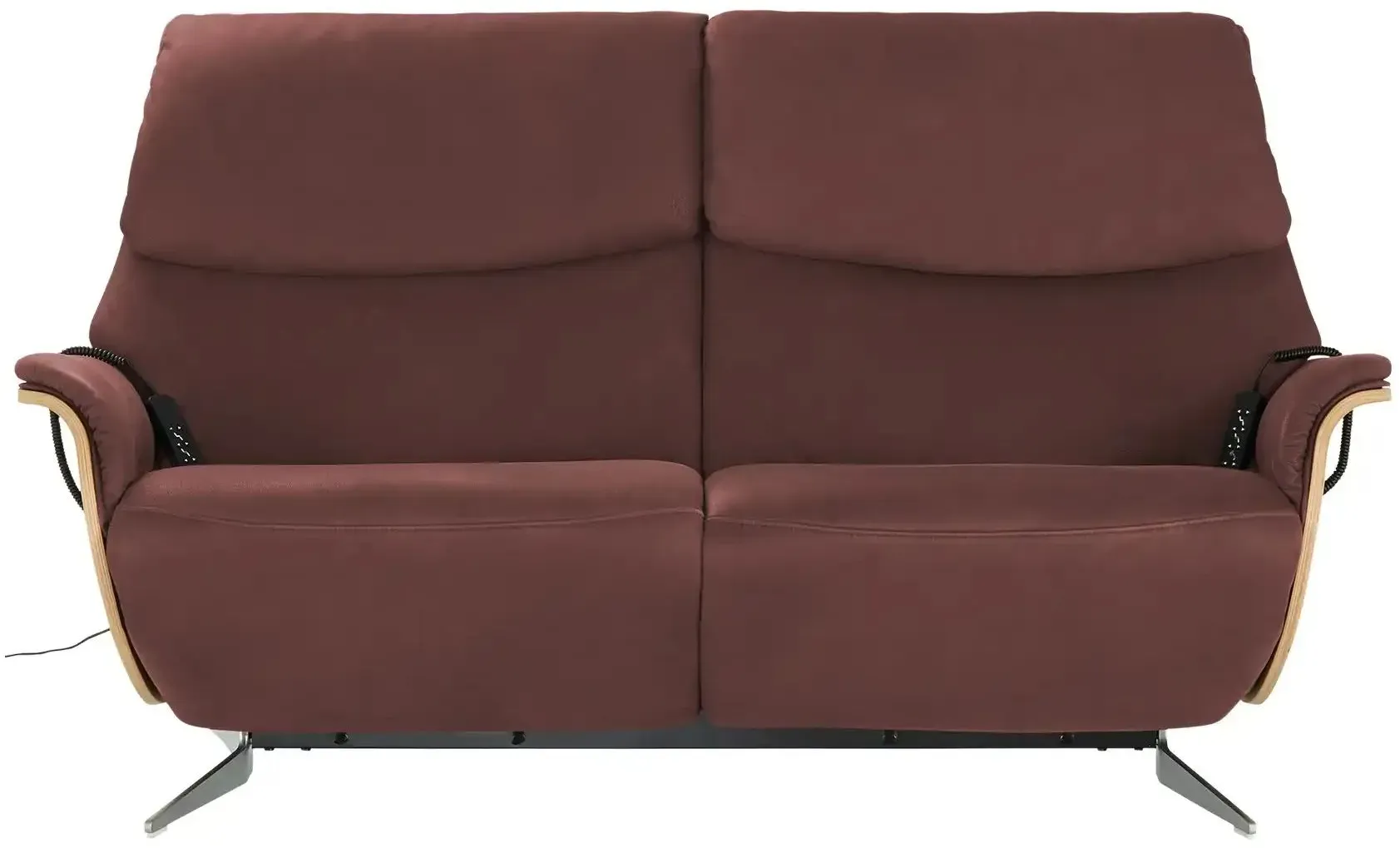 himolla Einzelsofa Leder mit verschiedenen Funktionen 4818 ¦ rot ¦ Maße (cm): B: 187 H: 106 T: 92.0