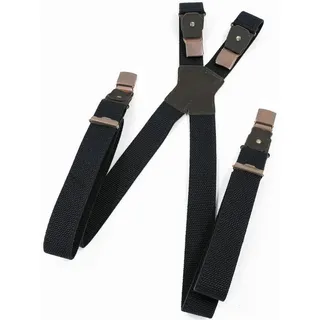 Luise Steiner La Chasse Hosenträger mit extra starken Clips & Gummi Spezialhosenträger für Herren Trachtenaccessoires Trachtenhosenträger für Lederhosen (Schwarz) - Einheitsgröße