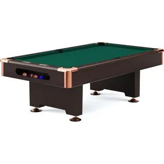 Automaten Hoffmann Billardtisch Club Pro III Dekor Nussbaum Grün, 7 ft (Spielfeld GRÜN NO SIZE