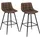 2er Set Kunstleder Metall 2er Set Braun