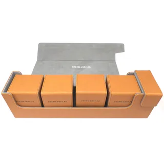 docsmagic.de Premium Magnetic Tray Long Box Gold Large + 4 Flip Boxes - Gold