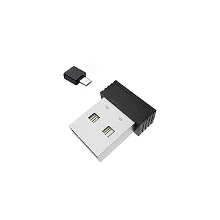 YUMIN Undetektierbarer Mausbeweger USB Mouse Mover Automatischer Computer Mouse Mover Jiggler mit USB C Adapter Schwarz