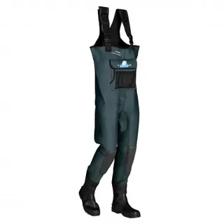 Seabehr Neopren Wathose 5 mm - Platin-Innovation Herren, m. Profil-Sohle (Seal-Grau) Mit Profilsohle, 42/43