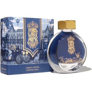 Ferris Wheel Press Ink, Everyday Ink Collection, Cobalt Estates, Shaded deep Blue, 38ml Fountain Pen Ink Bottle
