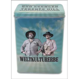 Blechwaren Fabrik Braunschweig GmbH Bud Spencer & Terence Hill - Vorratsdose - Weltkulturerbe - DoseA-T03 - hochkant