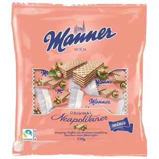Manner Neapolitaner Mini Knusperwaffeln mit Füllung 150 g