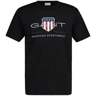 GANT Archive Shield Regular Fit Kurzarm-T-Shirt Black XL