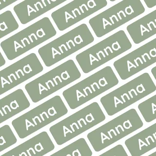 Klebekerlchen® | 175 Mini Namensaufkleber Kinder für Stifte und Schulsachen – Aufkleber zum Beschriften Schule & Kita – Namensschilder für Kleidung - Etiketten selbstklebend & wasserfest – Hellgrün