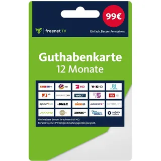 Freenet Guthabenkarte 12 Monate, TV Receiver