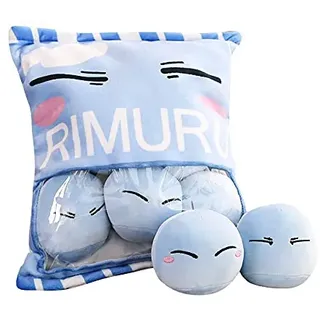 That Time I Got Reincarnated As a Slime Plüschkissen Anime Rimuru Tempest Niedlich Gefüllte Puppe Kissen Kissen Heimdekoration Geschenk für Fans