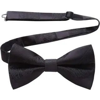 Fliege Herren Vorgebunden Verstellbar Paisley Anzug Schwarze Paisley