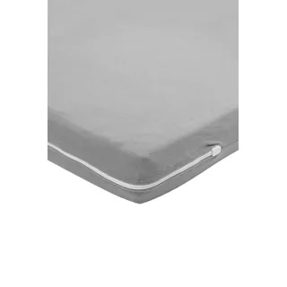Meyco Baby Matratzenbezug für Reisebetten - 60x120cm - Spannbetttuch Reisebettmatratze - 100% Baumwolle - Oeko Tex Zertifiziert - hautfreundlich - waschbar & trocknergeeignet - Uni - Grau